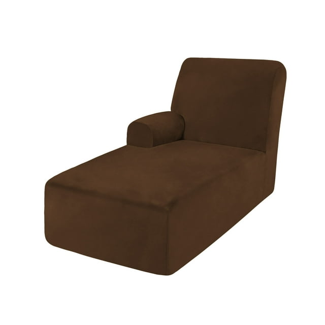 Funda para muebles ULTICOR, funda para diván, color chocolate, grande a la izquierda