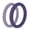 Pack D: Lilac, Purple, variant on Women's Stackable Rubber Silicone Ring - Black Twist Silicone Ring Size 07