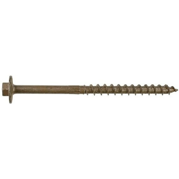 Simpson Structural Screws SDWH19400DB-R50 .19-Inch by 4-Inch with 5/16-Inch hex Drive Structural Wood Screw, 50-Pack