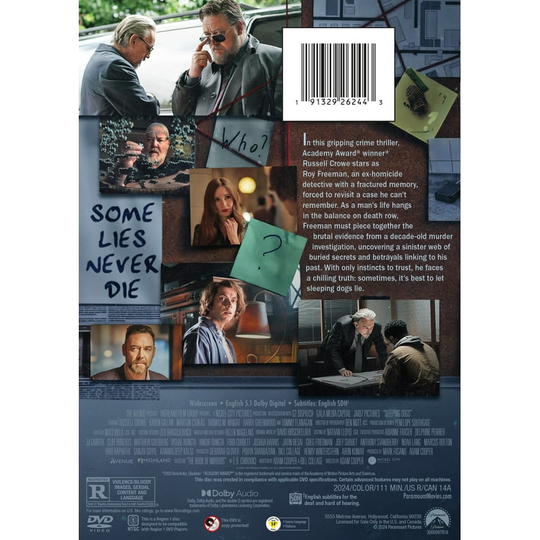 Paramount Sleeping Dogs DVD Crime Thriller Detectives Mystery