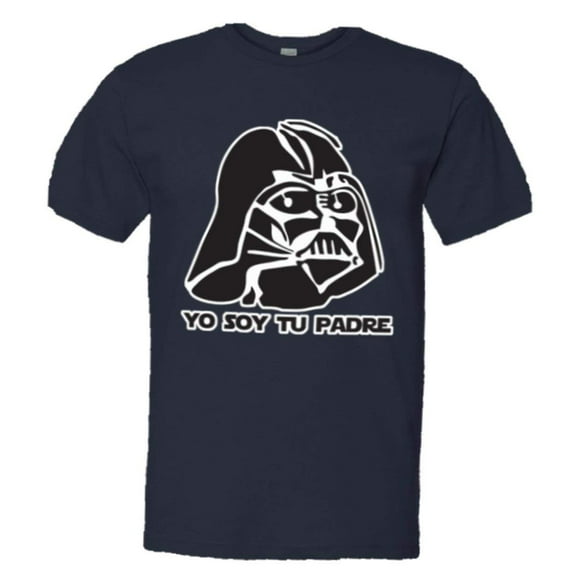 PleaseMeTeesâ„¢ Mens Yo Soy Tu Padre Darth Vader Sombrero Spanish HQ Tee