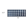 thumbnail image 5 of 2' x 6' Navy and White Buffalo Plaid Washable Runner Rug, 5 of 6
