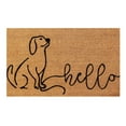 thumbnail image 2 of Better Trends Coir Door Mat 100% natural Jute 18" x 30" Rectangle, Hellow Dog, 2 of 4