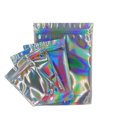 thumbnail image 1 of 100 Pieces Smell Proof Bags Holographic Packaging Bags Storage Bag For Food Storage, 1 of 4