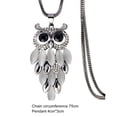 thumbnail image 5 of Women Necklace Exquisite Rhinestone Owl Pendant Vintage Neck Chain Long Sweater Necklace Accessories Fashion Jewelry, 5 of 8