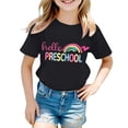 thumbnail image 3 of LILIYA Back To School Outfits for Girls Boys Kindergarten Shirts for Girls Relaxed Fit Girl Short Sleeve T-Shirt Summer Outfit, 3 of 5