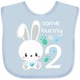 thumbnail image 3 of Inktastic Somebunny is Two-Second birthday bunny Boys or Girls Baby Bib, 3 of 4