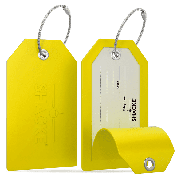 Full Privacy Luggage Tag (Yellow)
