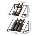 thumbnail image 4 of Shoreew Wine Bottle Rack Iron Inclined Display Holder for 4-5 Bottles Modern Minimalist Wine Organizer for Entryway Bar Cabinet Decor, 4 of 6