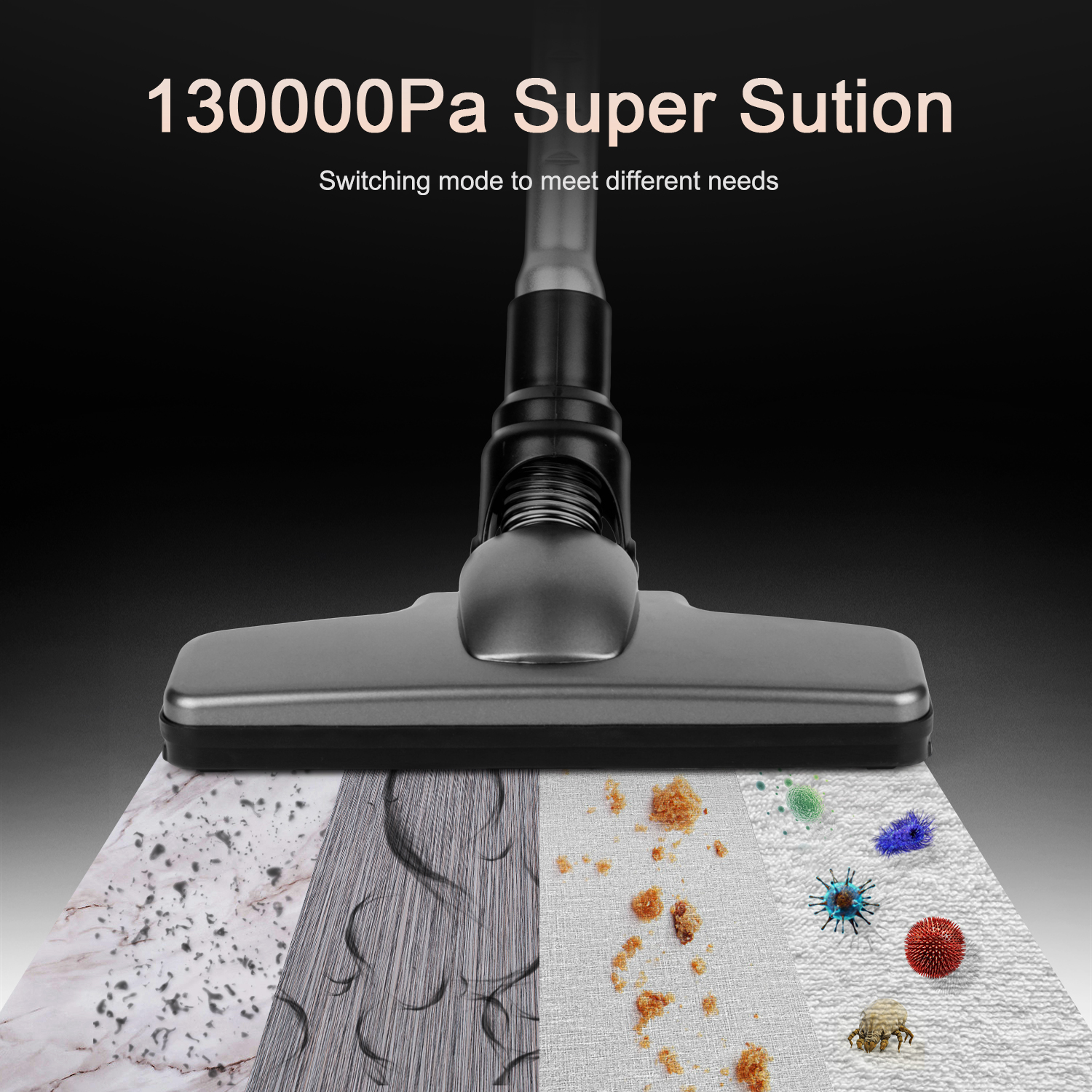 MOOSOO Cordless Vacuum Lightweight Stick Vacuum Cleaner for Hard Floors - image 3 of 6
