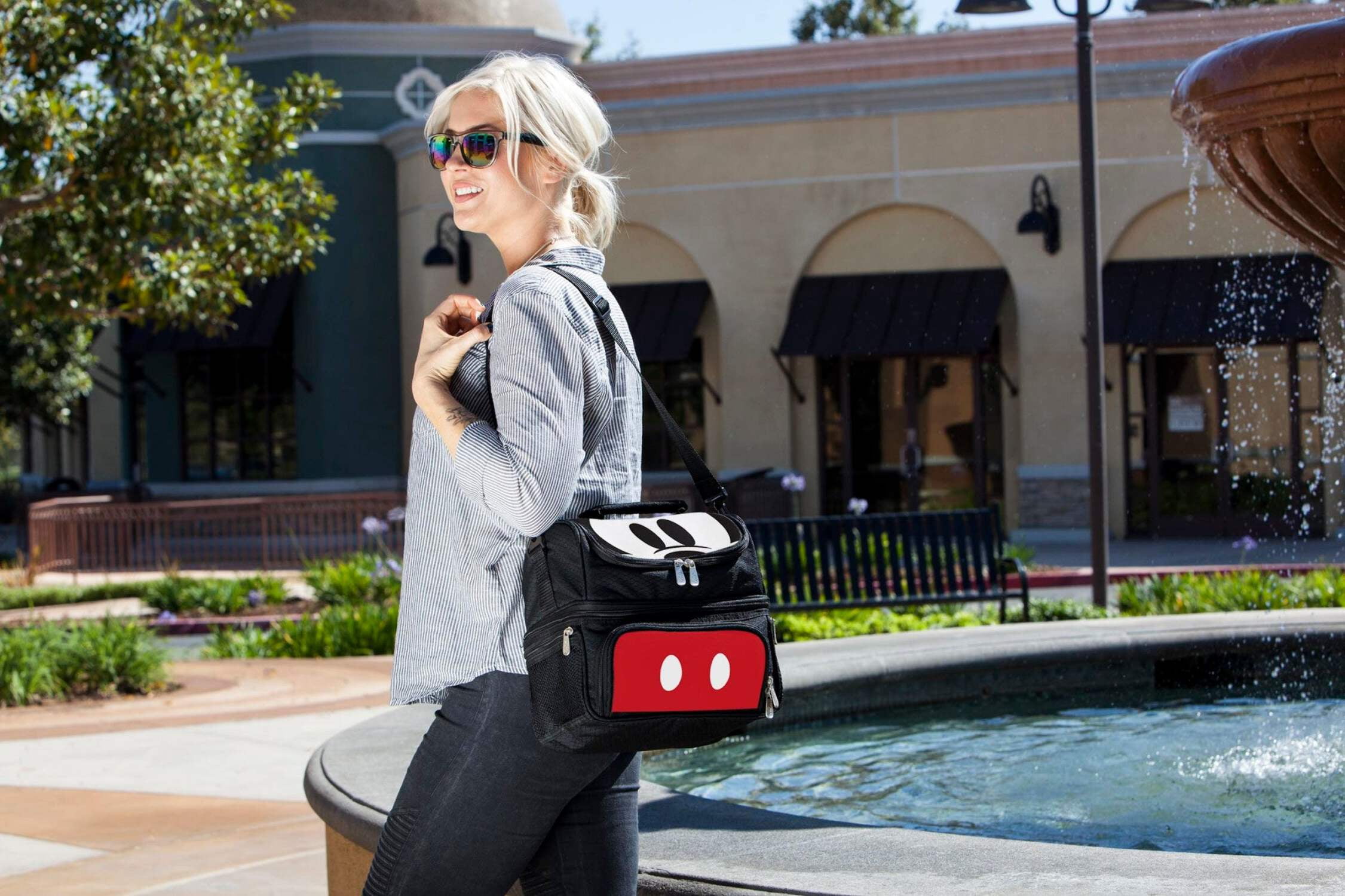 Picnic Time Mickey Mouse - Pranzo Lunch Cooler Bag, (Black)