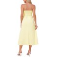 thumbnail image 3 of INSPIRE CHIC Women's Gingham Strapless Maxi Dress 2025 Casual Sleeveless Off Shoulder Smocked Beach Long Sundress M Yellow, 3 of 6