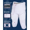 thumbnail image 3 of Exxact Sports Gladiator Men's Integrated Football Pants with Built-in Pads,&nbsp;Lightweight Ultra Flex&nbsp;Football Practice Pants (White, AL), 3 of 7