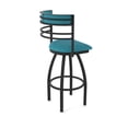 thumbnail image 2 of 860 Hunter 30" Swivel Bar Stool with Black Wrinkle Finish and Graph Tidal Seat and Back, 2 of 5