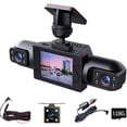 thumbnail image 1 of Wireless Dashcam Front and Rear Camera System, USB Rechargeable 360 1080P Dash Cam No Wires, 4 Channel Full Coverage App Control Dash Cam with Adjustable Lenses and Night Vision, 1 of 10