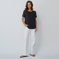 thumbnail image 3 of SUNBS Blouses for Women Short Sleeve Lace Tops Dressy Casual Tees, Sizes S-2XL, 3 of 9