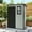 Black, variant on ModFusion 5x3ft Storage Shed with Floor, Window, Lockable Door, Resin Vertical Utility Shed Shelves, Corner Pillow Cushions Organizer, Gray