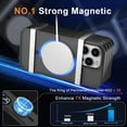 thumbnail image 3 of Strong  for iPhone 15 Pro Max Case, [Compatible with Magsafe][13FT  Drop Protection] Slim Translucent Matte Shockproof Case for iPhone 15 ProMax Case 6.7'', Titanium Black, 3 of 14