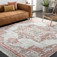 thumbnail image 2 of SAFAVIEH Shivan Henrika Traditional Distressed Area Rug, Ivory/Rust, 8' x 10', 2 of 8