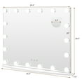 thumbnail image 3 of Costway Vanity Mirror w/ Lights 3 Color Lighting Modes Tabletop & Wall-Mounted, 3 of 10