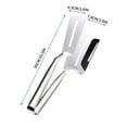 thumbnail image 4 of Stainless Steel Grill Clamp, Anti-Scald Extended Handle Spatula Tong, 2026 New Multi-Functional Stainless Steel Barbecue Clamp Food for Grilling Meat, Fish and Pancakes with Non-Slip Grip (1PCS), 4 of 7