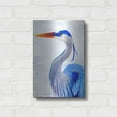 thumbnail image 3 of Luxe Metal Art 'Great Blue I' by Annie Warren, Metal Wall Art, 12"x16", 3 of 9