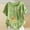 Green, variant on QUNYINEY Floral T Shirts for Women Short Sleeve Crew Neck Casual Tops Button Loose Cotton Linen Pullover Womens Tops