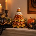 thumbnail image 4 of Black Cat Halloween Fabric Tree Craft Kit 7.48 Inch 3D Quilted Patchwork Sewing Set for Adults Beginners Holiday Tabletop Home Party Decor Gift, 4 of 12