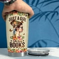 thumbnail image 5 of Book Tumbler Cup 20oz Just A Girl Who Loves Books Tumblers Coffee Travel Mug Book Lovers Gifts for Women Reading Lover Reader Bookworm Gifts for Birthday Christmas, 5 of 6