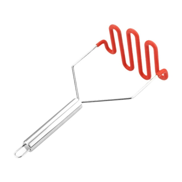 Trituradora de patatas, herramienta de cocina, de guisantes suave y resistente, prensa Manual multiusos, de alimentos Rojo