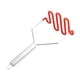 thumbnail image 1 of Picadora de papas utensilio de cocina exprimidor manual de ajo compacto para alimentos vegetales hogar Rojo, 1 of 9
