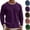 Purple, variant on HAJWOH Men's Cotton Long Sleeved Lightweight Soft Athletic Crew Neck Gym Tops for Running Lounging Basic Shirts