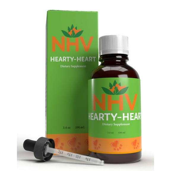 NHV Hearty-Heart - Support for Heart Disease, Heart Conditions, and Cardiovascular Disorders in Cats, Dogs, Pets