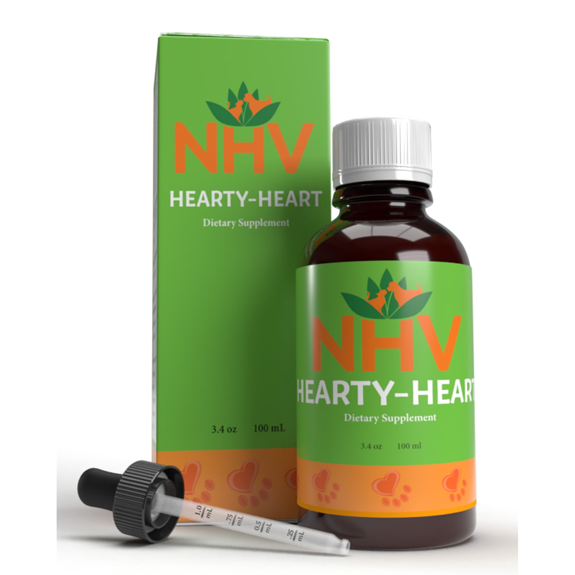 NHV Hearty-Heart - Support for Heart Disease, Heart Conditions, and Cardiovascular Disorders in Cats, Dogs, Pets