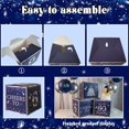 3Pcs 60th Birthday Decorations Boxes for Men Blue Silver 60th Happy