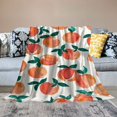 thumbnail image 2 of JRXY Flannel Fleece Blanket - Georgia Peaches Watercolor Peach - Anti-Pilling, Soft & Cozy, Multi-Functional - Available in Multiple Sizes White, 2 of 6