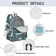 thumbnail image 4 of Boston Terrier with Bones and Paws Backpack for School,Cute School Bag,Schoolbag with Adjustable Shoulder Straps & Padded Back,13.4"x11"x4.7", 4 of 6