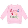 thumbnail image 2 of Inktastic I Love My Family Toddler Sweatshirt, 2 of 4