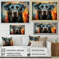 thumbnail image 4 of Designart "Canine Popart Dog Inquisitive wall art I" Animals Canvas Print, 4 of 5