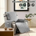 thumbnail image 3 of Lzvxtym Recliner Chair Covers,100% Waterproof Recliner Slipcovers,Non Slip Covers for Chair with Pocket,Reclining Chair/Furniture Protector for Kids Pets,Gray, 3 of 9
