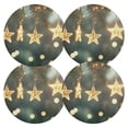 thumbnail image 2 of Ryvnso Shiney Star Round Plate Mats Dining Table Placemat 1 Piece for Holiday Decoration, 2 of 7