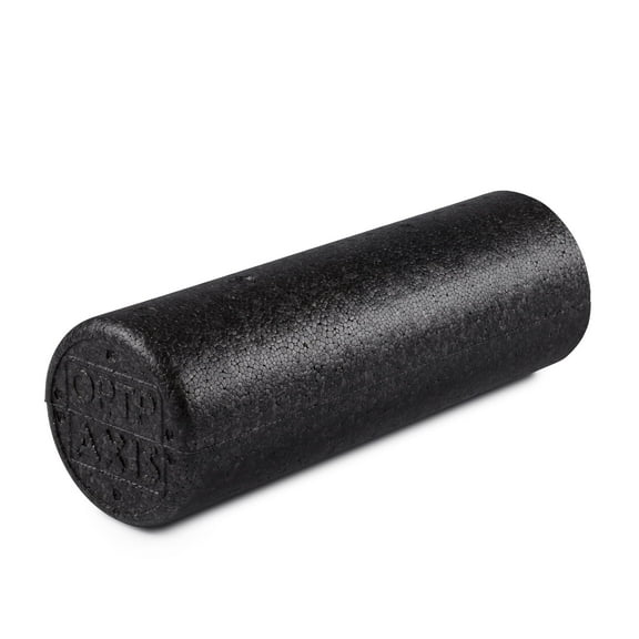 OPTP AXIS Firm Foam Roller, High Density Foam Roller for Physical Therapy, Yoga, Pilates, Fitness Exercise and Sports Training (Black, 18" X 6" Round)