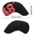thumbnail image 2 of facefd 4 Pieces Golf Iron Headcover Neoprene Non Slip Club Head Covers Black, 2 of 8