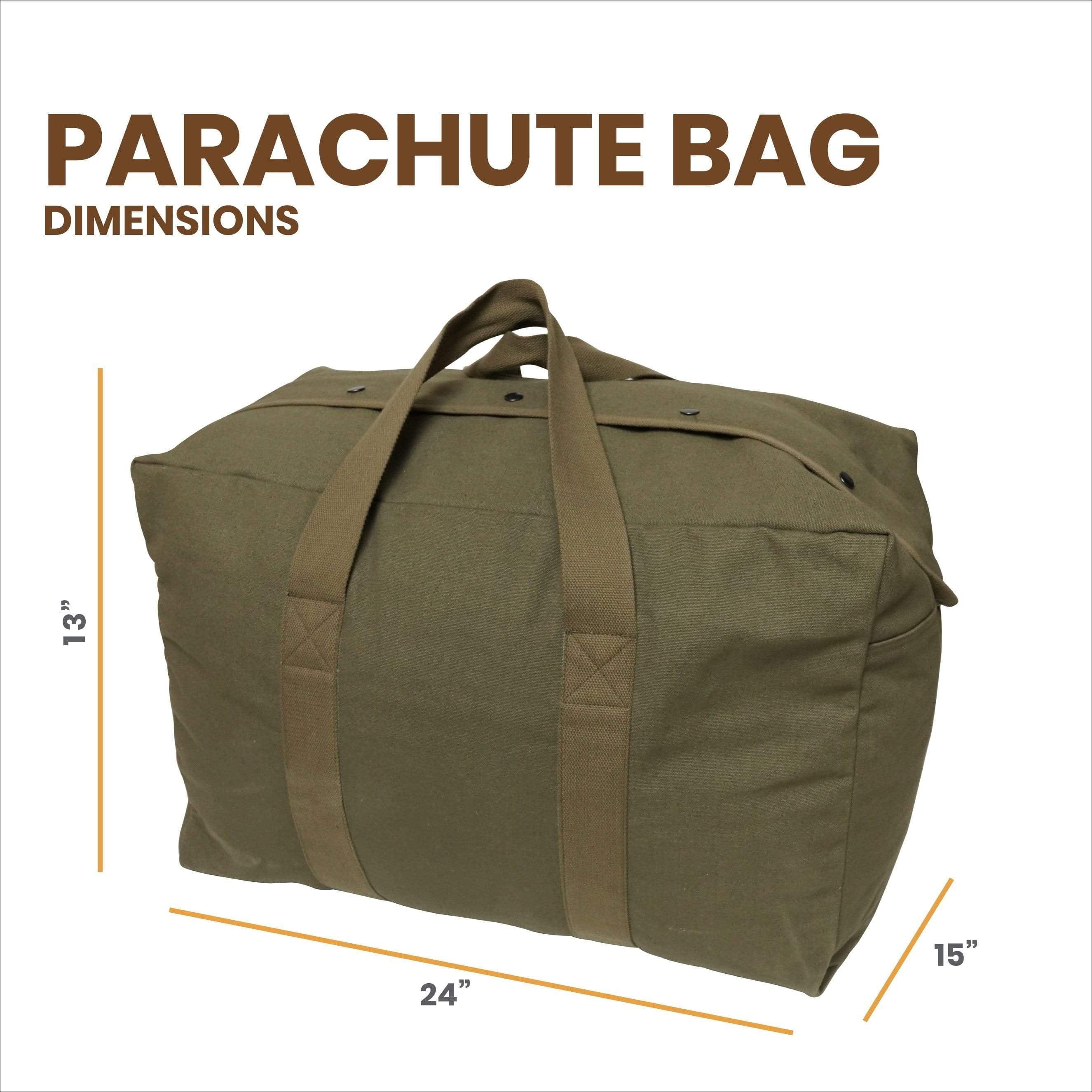 Buy Hoplite Heavy Duty Canvas Duffel Parachute Cargo Bag, Tactical