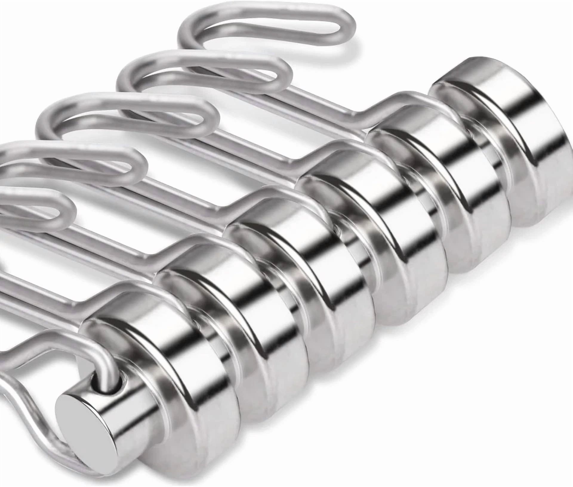 CRESTIN- E Bavite Swivel Swing Magnetic Hook New Upgraded, 30Lb(6Pack) Refrigerator Magne