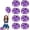 Black+Purple, variant on EONQY 8 Pcs Cheerleading Pom Poms with Baton Handle Cheering Squad Hand Flower for Adults Team Spirit Sports Game Dancing Party