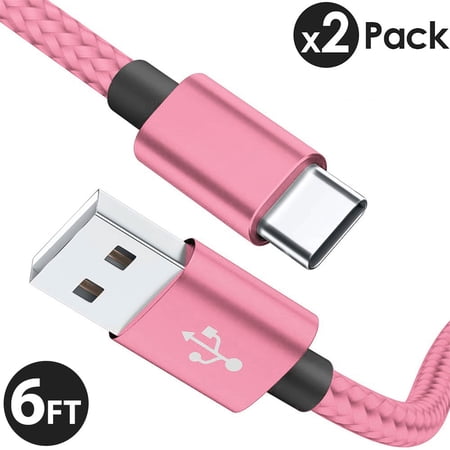 2x 6FT USB Type C Cable Fast Charging Cable USB-C Type-C 3.1 Data Sync Charger Cable Cord For Samsung Galaxy S10 S9 S9+ Galaxy S8 S8 Plus Nexus 5X 6P OnePlus 2 3 LG G5 G6 V20 HTC M10 Google Pixel XL price history on PriceWatchPro