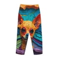 thumbnail image 5 of Daiia Colorful Textured Chihuahua Women's Sleep Pant with Pockets and Drawstring,Pajama Pants-XX-Large, 5 of 9