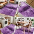 thumbnail image 5 of Purple Runner Rug 2.7x5 FT, Non Slip Entryway Carpet, Retro Oil Painting Modern Abstract Art Aesthetics Washable Soft Floor Carpet Entrance Mat Non-Shedding Throw Rug for Hallway Laundry Room Bedside, 5 of 9