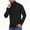 Black, variant on Men's Turtleneck Long Sleeve Slim Fit Compression Shirt Solid Color Mock Neck Pullover Top for Casual Workout Office Wear